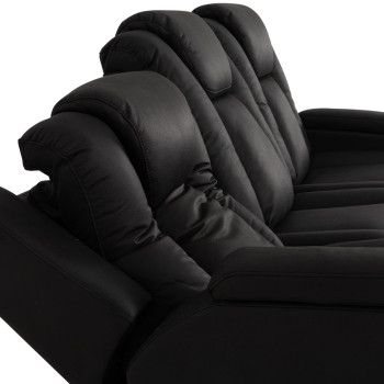 Leon 3 Seater Recliner, Charcoal