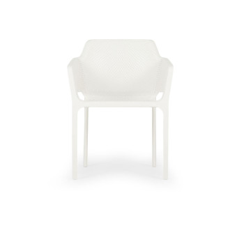 Bailey Outdoor Dining Chair With Arm, White