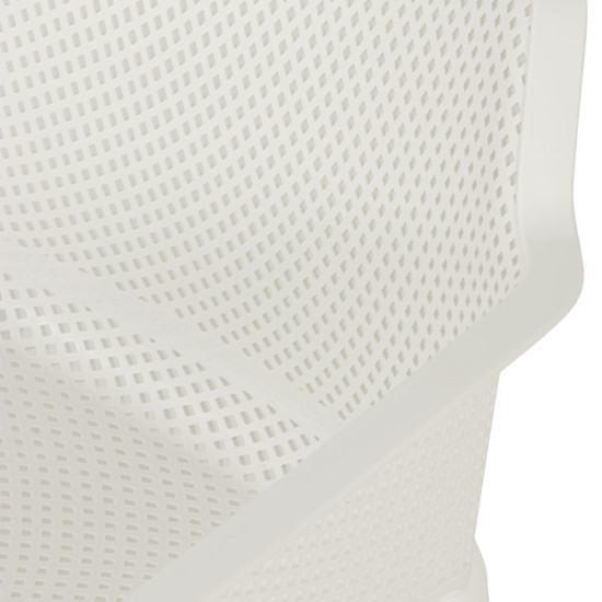 Bailey Outdoor Dining Chair With Arm, White