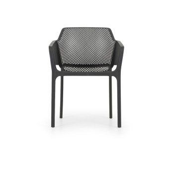 Bailey Outdoor Dining Chair With Arm, Charcoal