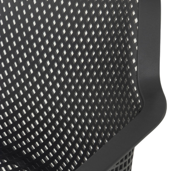 Bailey Outdoor Dining Chair With Arm, Charcoal