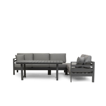 Venus Outdoor Low Dining Table - W159, Gunmetal