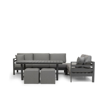 Venus Outdoor Low Dining Table - W159, Gunmetal