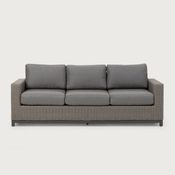 Capri Outdoor 3 Seater, Gunmetal