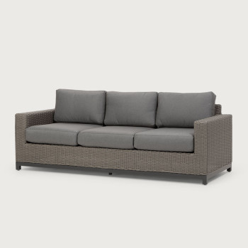 Capri Outdoor 3 Seater, Gunmetal