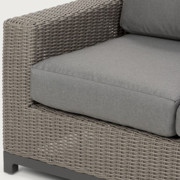 Capri Outdoor 3 Seater, Gunmetal