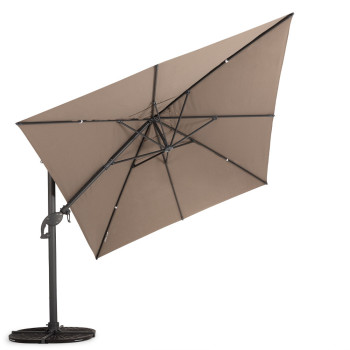 Odessa Outdoor Cantilever Umbrella - W400, Taupe