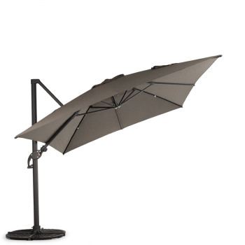 Odessa Outdoor Cantilever Umbrella - W400, Charcoal
