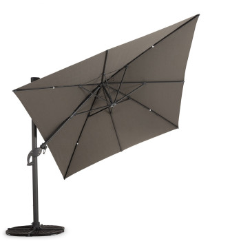Odessa Outdoor Cantilever Umbrella - W400, Charcoal