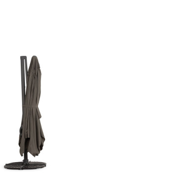 Odessa Outdoor Cantilever Umbrella - W400, Charcoal