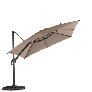 Laredo Outdoor Cantilever Umbrella - W300, Taupe