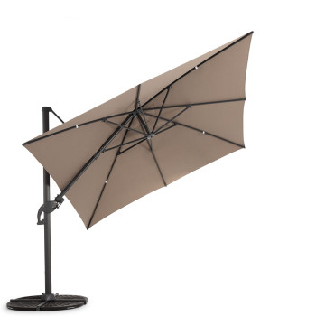 Laredo Outdoor Cantilever Umbrella - W300, Taupe