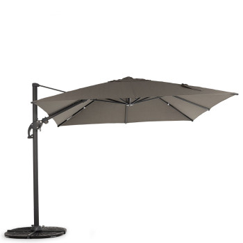 Laredo Outdoor Cantilever Umbrella - W300, Charcoal