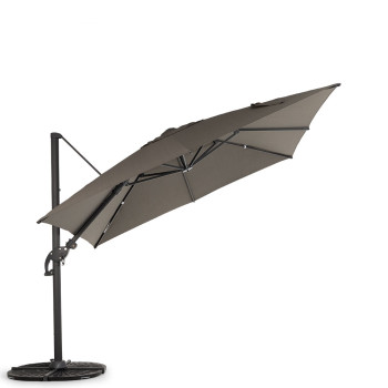 Laredo Outdoor Cantilever Umbrella - W300, Charcoal