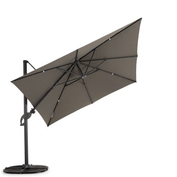 Laredo Outdoor Cantilever Umbrella - W300, Charcoal