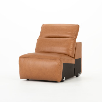 Gianni Modular 1.5 Armless Sofa, Leather