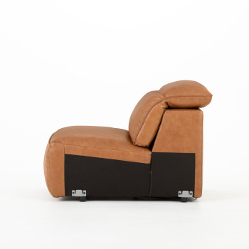 Gianni Modular 1.5 Armless Sofa, Leather