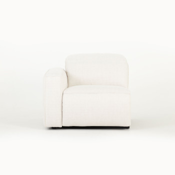 Gianni Modular 1.5 Seater Left Hand Facing Electric Recliner, Natural