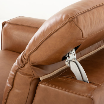 Gianni Modular 1.5 Seater Left Hand Facing Electric Recliner, Leather