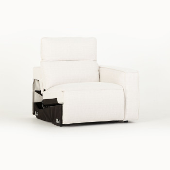 Gianni Modular 1.5 Seater Right Hand Facing Electric Recliner, Natural