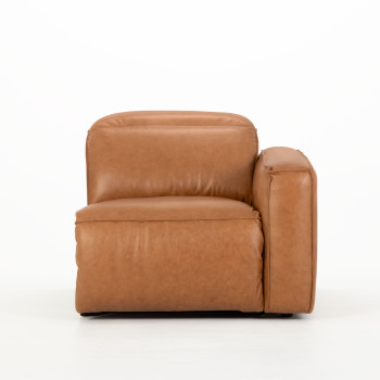 Gianni Modular 1.5 Seater Right Hand Facing Electric Recliner, Leather