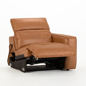 Gianni Modular 1.5 Seater Right Hand Facing Electric Recliner, Leather