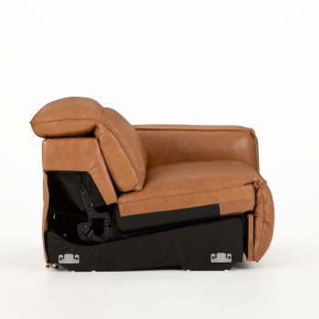 Gianni Modular 1.5 Seater Right Hand Facing Electric Recliner, Leather
