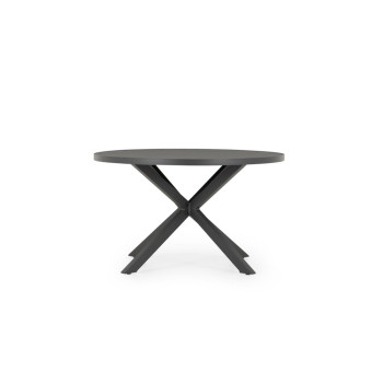 Venus Outdoor Round Dining Table - W120, Gunmetal