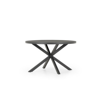 Venus Outdoor Round Dining Table - W120, Gunmetal