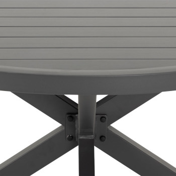 Venus Outdoor Round Dining Table - W120, Gunmetal