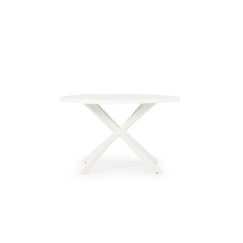 Venus Outdoor Round Dining Table - W120, White