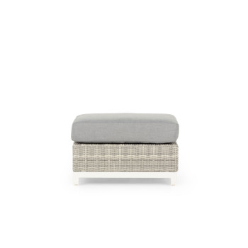 Capri Outdoor Ottoman, White