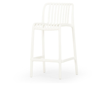 Horizon Outdoor Barstool, White