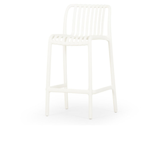 Horizon Outdoor Barstool, White