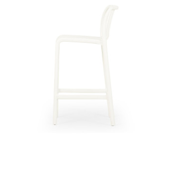 Horizon Outdoor Barstool, White