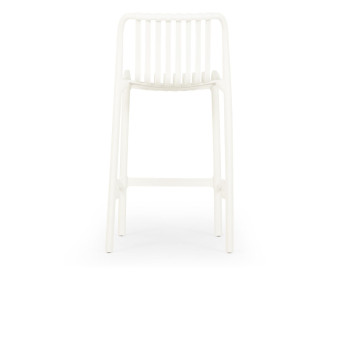 Horizon Outdoor Barstool, White
