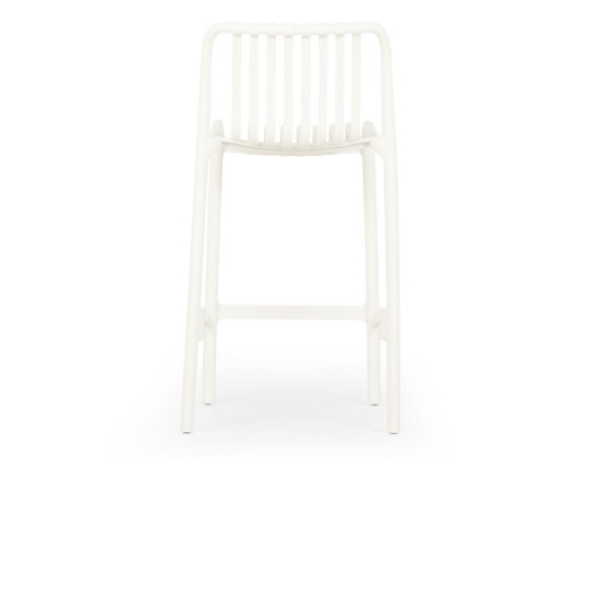 Horizon Outdoor Barstool, White