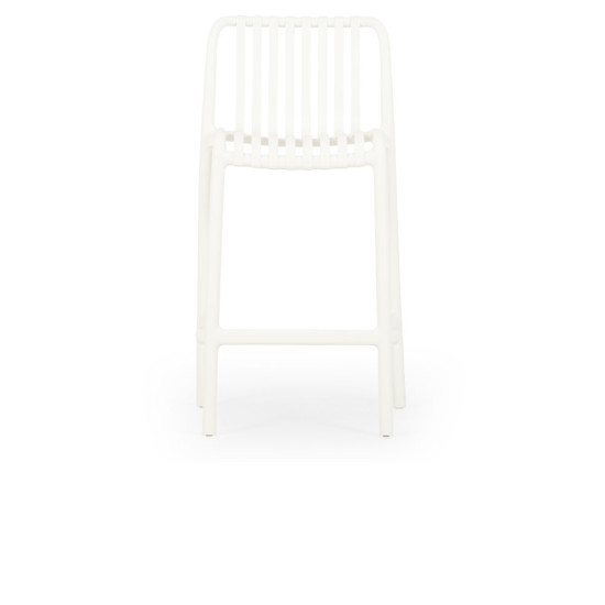 Horizon Outdoor Barstool, White
