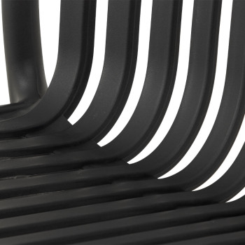 Horizon Outdoor Dining Chair With Arms, Gunmetal