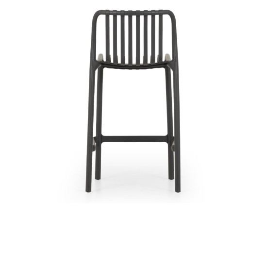 Horizon Outdoor Barstool, Gunmetal
