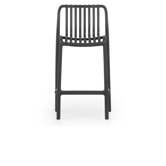 Horizon Outdoor Barstool, Gunmetal