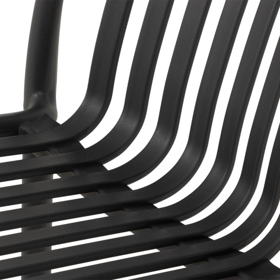 Horizon Outdoor Barstool, Gunmetal