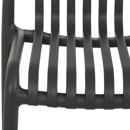 Horizon Outdoor Barstool, Gunmetal