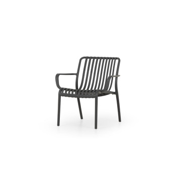 Horizon Outdoor Lounge Chair, Gunmetal