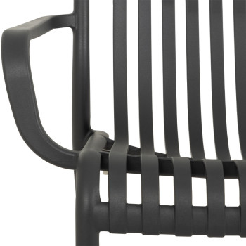 Horizon Outdoor Lounge Chair, Gunmetal