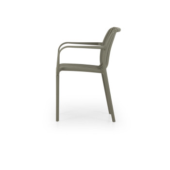 Horizon Outdoor Dining Chair With Arms, Green