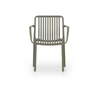 Horizon Outdoor Dining Chair With Arms, Green