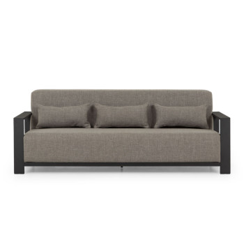 Cyprus Outdoor 3 Seater, Black