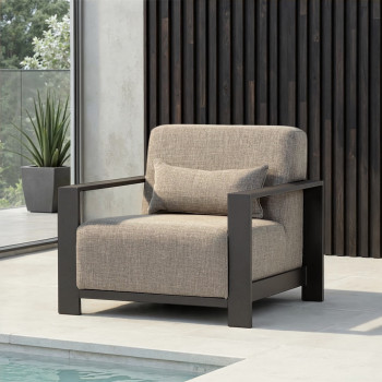 Cyprus Outdoor One Seater, Black