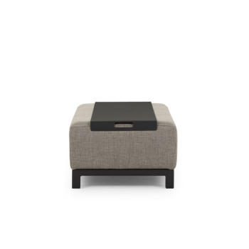 Cyprus Outdoor Coffee Table With Tray - W135, Black